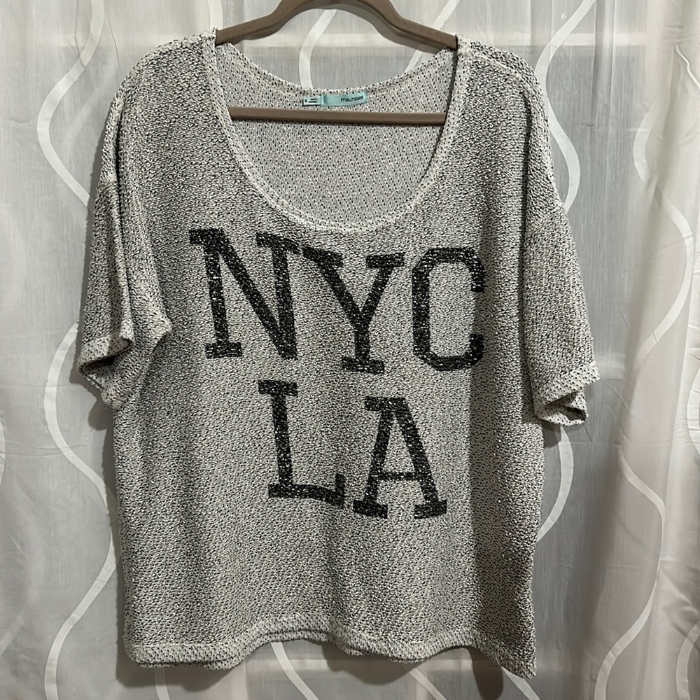 Maurices Metallic Silver Top, Size XL